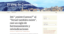 Desktop Screenshot of elblogdecuencavila.com